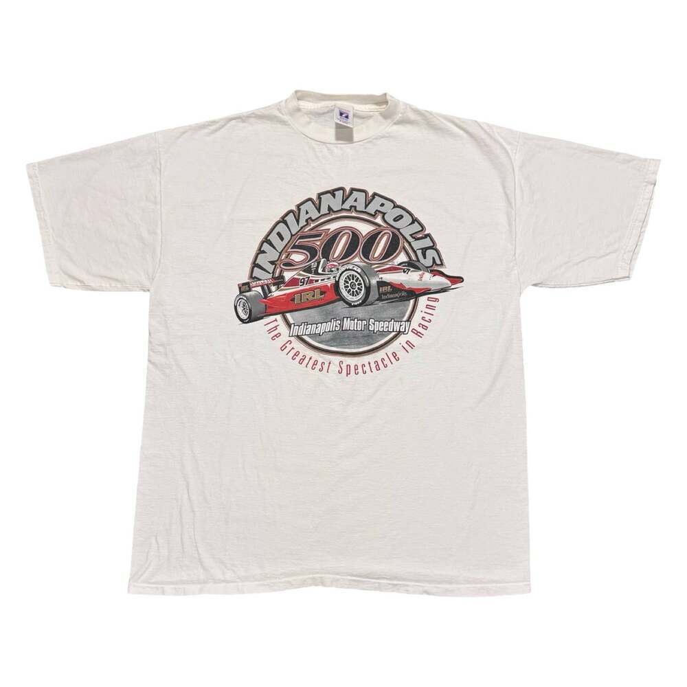 Vintage Indy 500 Single Stitch Short Sleeve Tshirt Size XL
